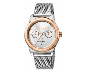 Ρολόι Γυναικείο Esprit Quartz ασημί χρυσό ροζ