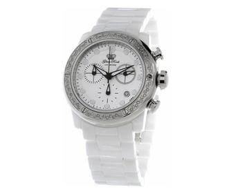 Дамски часовник Glam Rock Quartz сребристо бял