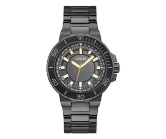 Ρολόι Ανδρικό Guess Quartz ασημί