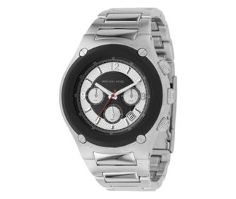 Pánské hodinky Michael Kors Quartz stříbrné černé