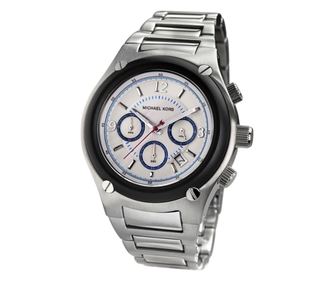 Pánské hodinky Michael Kors Quartz stříbrné černé
