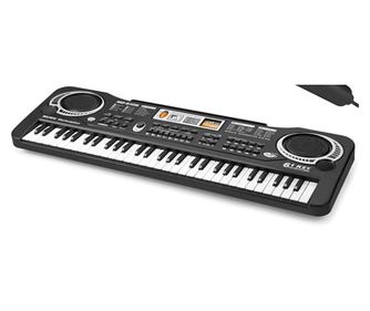 Orga electronica copii, 61 clape,instrument multifunctional, microfon inclus