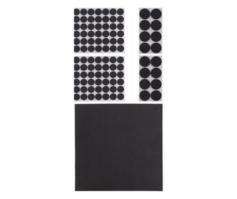Set 250 de tampoane pentru picioarele mobilierului, Gonga® Negru