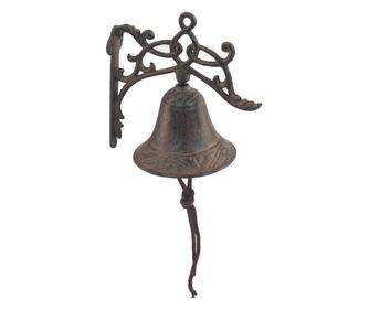 Clopoței de grădină ORIGEN Home Decor Ornament de perete maro pentru grădină - 18x17x11cm