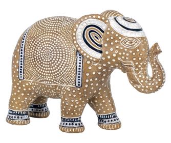 Figurină elefant maro din rășină Decor And Go Figurină elefant Figurină din rășină pentru grădină Decorațiune din rășină 15x8x20