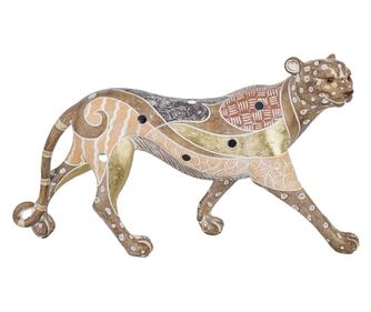 Figurină LEOPARDO MARO DIN RĂȘINĂ Figurină Animal Figurine din Rășină pentru Grădină Decorațiune Figurină 22x8x39cm