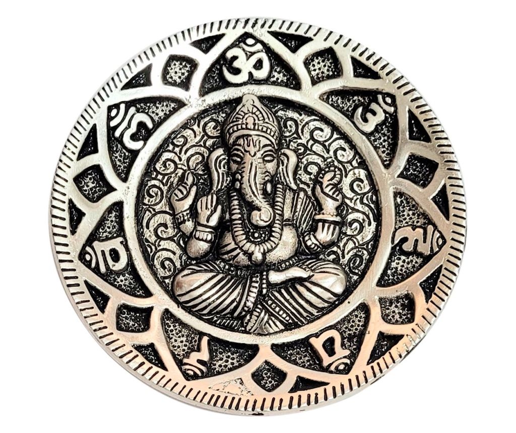 SIGNES GRIMALT by Sigris - Incense supporter Ganesha Textile Home Silver carpets - 1x90x160 cm
