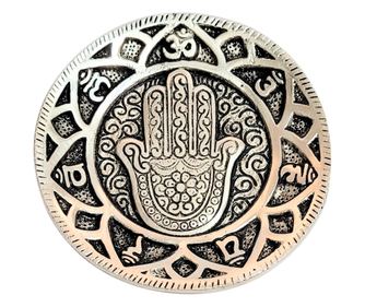 Suport tămâie Fátima cadou argintiu Naturan accesorii - 23x10x10 cm