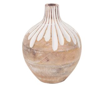 Vază decorativă ORIGEN roșie - 20x16x16cm