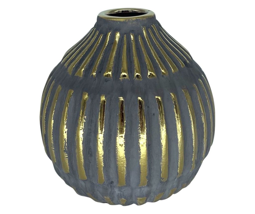 ORIGEN Home Decor Jarrón decoration vases and holder Gray vase - 15x15x15cm