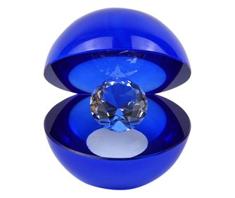 Figurină decorativă ORIGEN Home Decor Miniaturi cristal Albastru - 12x11x10cm