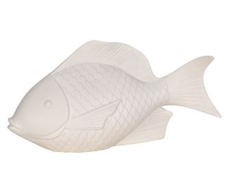 Decorațiuni pentru casă ORIGIN Lămpi cu LED Pește Figură marinar Ecru 15x26x9cm