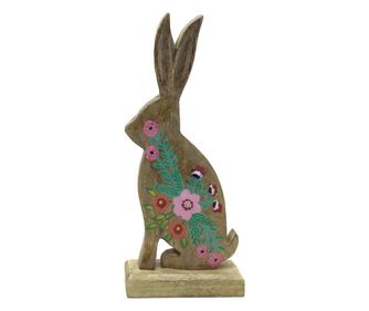 Decorațiuni pentru casă ORIGIN Figurina iepure din lemn - 31x13x6cm