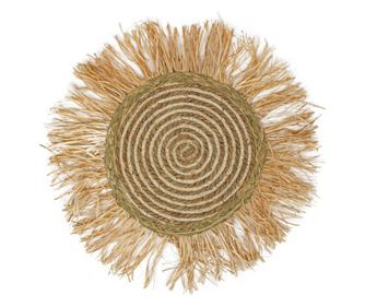 Ornament de perete rotund bej ORIGEN Home Decor - 55x55x2cm