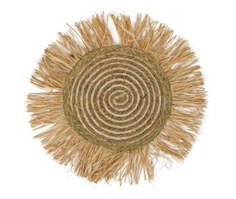 Decorațiune de perete ORIGIN Home Decor Poze Rotunde Bej Ornament de Grădină - 42x42x2cm