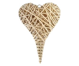 Figurină suspendată inimă medie ORIGEN Home Decor portocalie 40x30x6cm