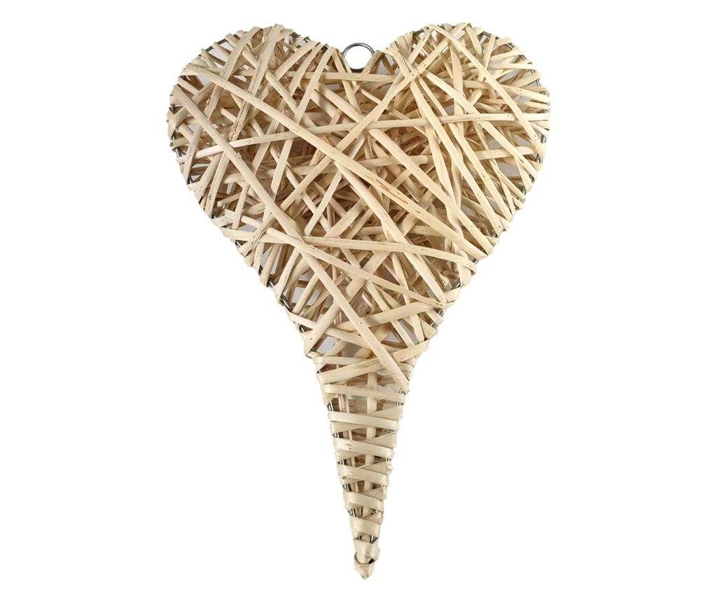 ORIGEN Home Decor Medium Heart Hanging Figure Orange 40x30x6cm