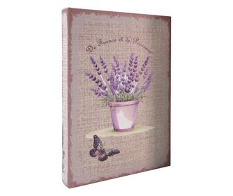 Cutie decorativă ORIGEN Home 2U Lila dreptunghiulară 26x17x5cm - Cutii de cărți cu design exclusiv pentru decorarea casei