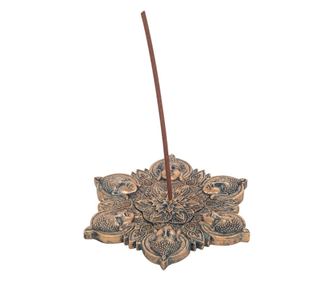 Decoratiuni interioare ORIGEN Suport pentru betisoare parfumate Buddha Accesorii Natura Gri 15x15cm