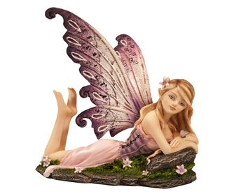 Decor pentru casă ORIGIN Zână întinsă Fantasy Figurina zână maro 14x13x10cm