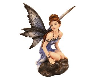 Decorațiuni pentru casă ORIGIN Zână așezată Fantasy Zână liliac - 16x13x10cm