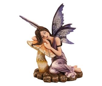 Decoratiuni pentru casa ORIGIN Zana intinsa Fantasy Zana lila - 16x14x12cm