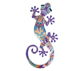 Figurină șopârlă liliachie pentru decor de grădină ORIGIN - 46x20x2cm