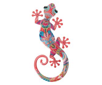 Figurină șopârlă roz pentru grădină ORIGEN Home Decor - 30x14x1cm