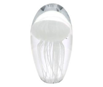 Greutate de hârtie decorativă meduză din cristal transparent pentru birou, cadou pentru acasă