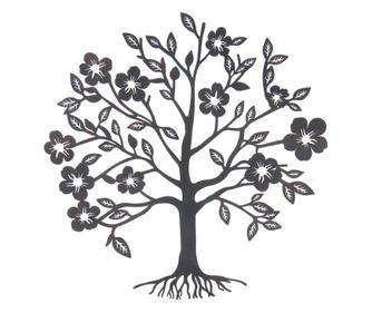 Ornament decorativ de perete din metal, modern, etnic, pentru casă și grădină