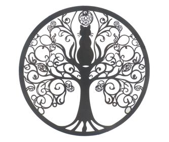 Ornament de perete din metal etnic pentru decor acasă și grădină
