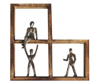 Ornamente de perete pentru casă ORIGEN Decor Figuri decorative boeme Mâner din aluminiu pentru grădină