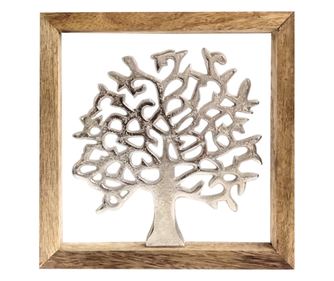 ORIGEN Decor Acasă Ornament Decorativ Boem Arbore Perete Lemn Aluminiu Grădină Casă Acasă