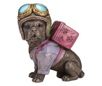 Câine Bulldog ORIGEN Decor Home care livrează mâncare pentru antrenament și jocuri interactive