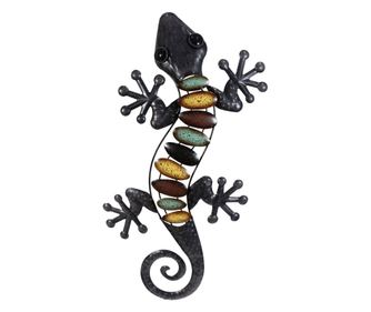 Ornament de perete șopârlă mare pentru decorarea grădinii și terasei