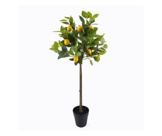 Декоративно изкуствено лимоново дърво ORIGEN - естествена декорация за дом, градина и офис, реалистично PVC растение