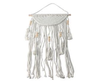 Ornament de perete boem ORIGEN Decor Home pentru decorare interioară și exterioară, imagine din frânghie de bumbac, stil unic și