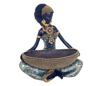 Figurină decorativă africană din rășină pentru casă, cadou original și meșteșuguri unice, stil etnic și modern
