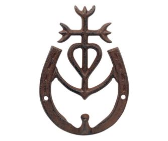 Percha Gamarga Jardin Negru Decor de Perete Grădină - 18x13x3cm