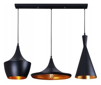 Viseča Svetilka Toolight App083-3Cp Costa Set Črna - 17X34,5X17CM