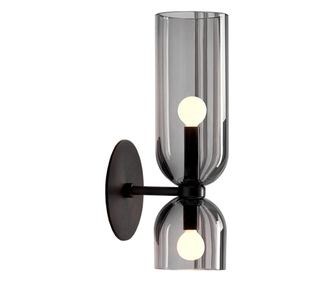 Fali lámpa Toolight App1208-2W Fekete - 14,5X37,5X11CM