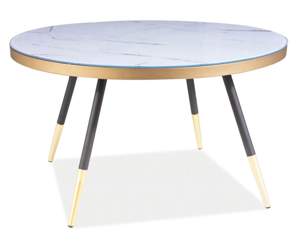 Vega coffee table with black and gold legs