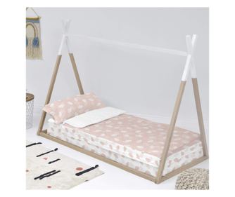 Povlak na přikrývku se zipem Nori 90x200 cm Bez výplně Růžová