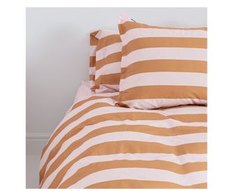 Παπλωματοθήκη Breton 200x200 cm (Διπλή) Πορτοκαλί