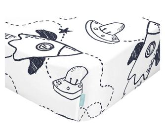 Plahta s elastičnom trakom Starspace 70x140x14 cm (Krevetić) Višebojna