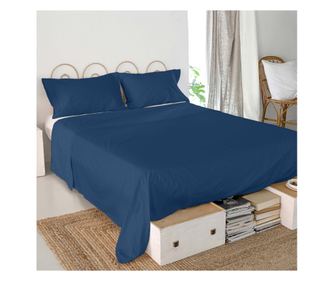 Osnovna rjuha 260x270 cm (Superking) Temno modra