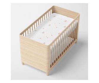 Mala zvijezda s elastičnom plahtom 60x120x14 cm (Krevetić) Roza