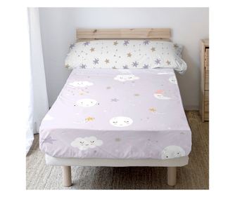 Set de cearșafuri 2 piese Moons 180x270 cm (Single) Multicolor
