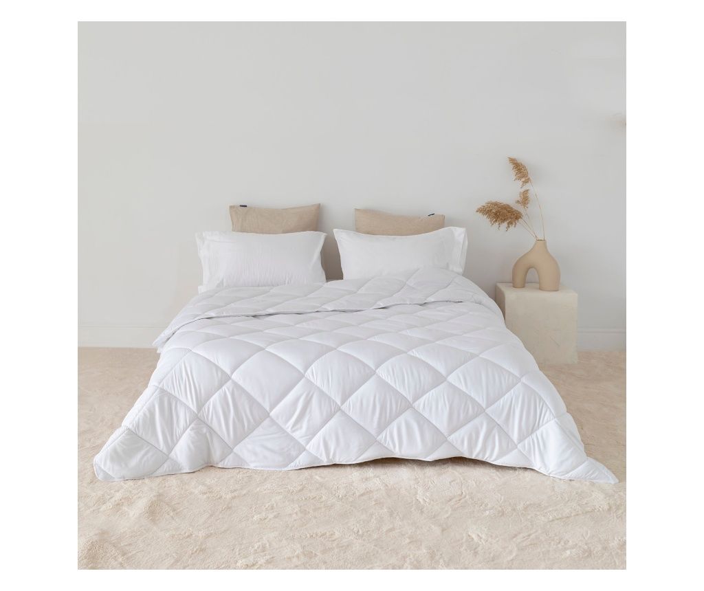 Alapvető 450 gr paplan töltet 200x200 cm (Dupla) Fehér