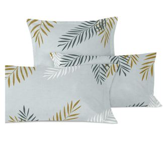 Μαξιλαροθήκη Foliage mint 45x110 cm Πολύχρωμο